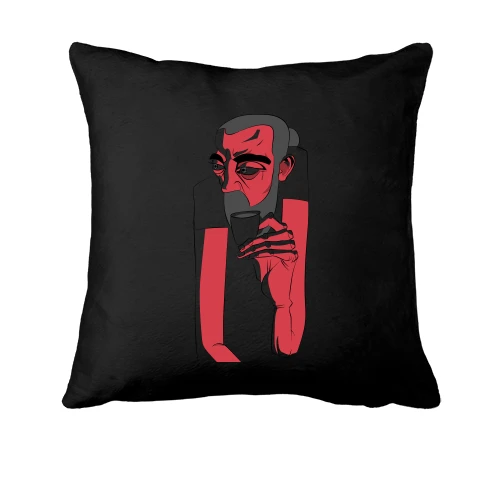 Подушка Red man portrait art