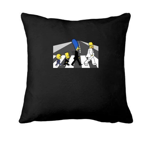 Подушка, Чорний, Simpsons black and white