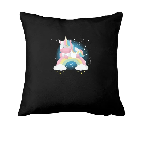 Подушка Baby unicorn on a rainbow