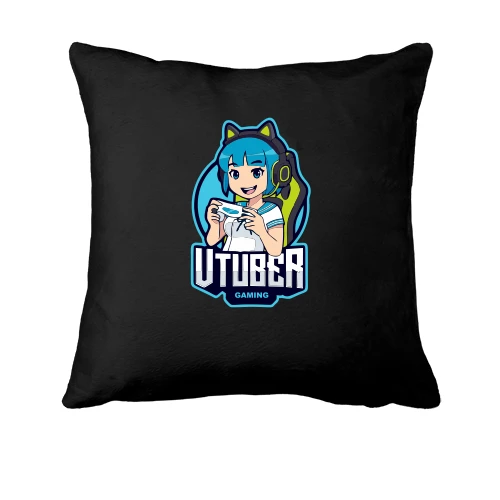 Подушка, Черный, Utuber gaming