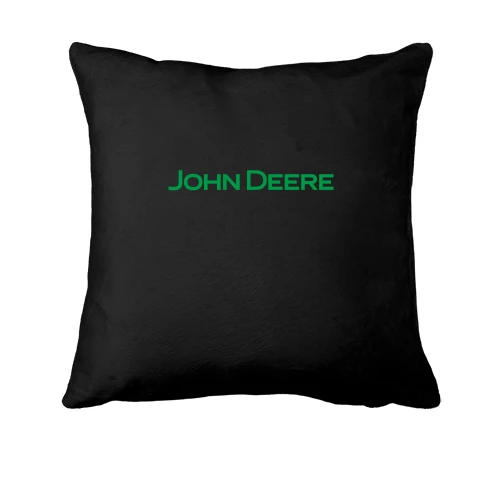 Подушка, Черный, John Deere (надпись)