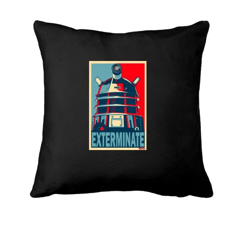 Подушка з Далеком і написом «Exterminate» (Доктор Хто)