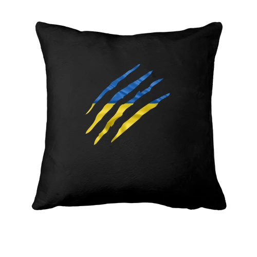 Подушка, Чорний, Жовто-синій всередині