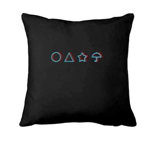 Подушка, Черный, Игра в кальмара - Сахарные соты