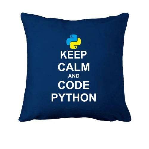 Подушка Keep calm and code python