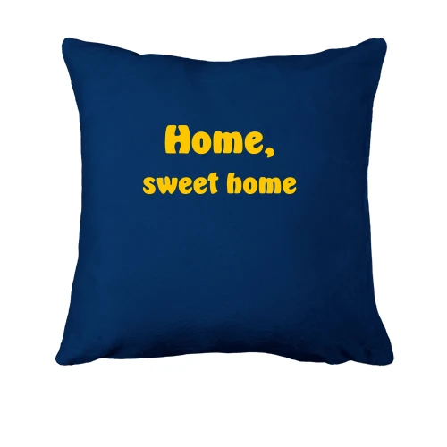 Подушка, Синій, Home, sweet home
