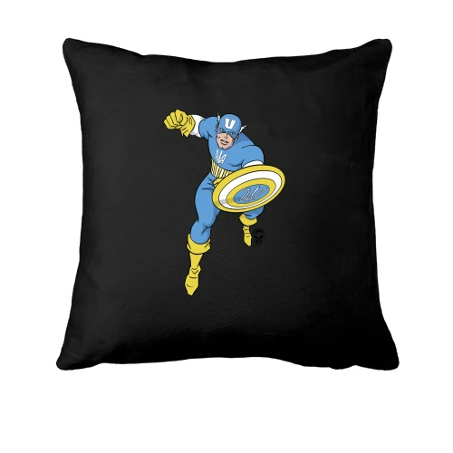 Подушка, Черный, Captain Ukraine