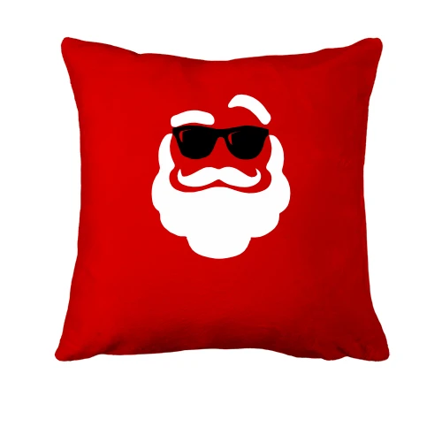 Подушка, Червоний, з Сантою в темних окулярах (Cool Santa)