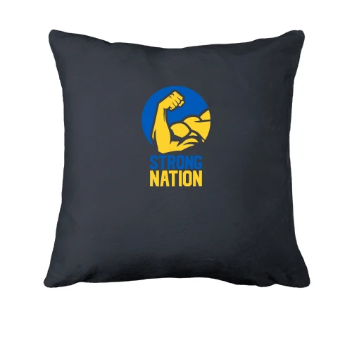 Подушка, Серый, Strong Nation