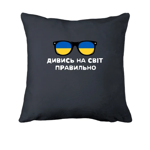 Подушка, Сірий, "Дивись на світ правильно"