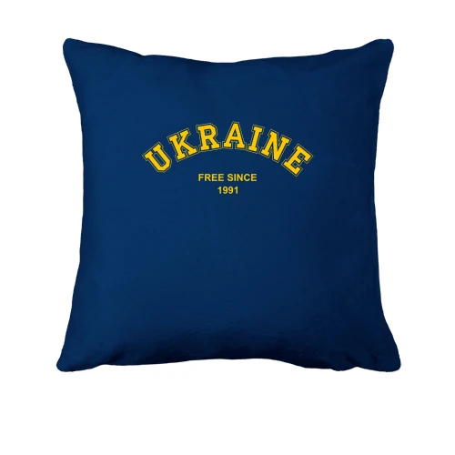 Подушка, Синій, Ukraine free since 1991