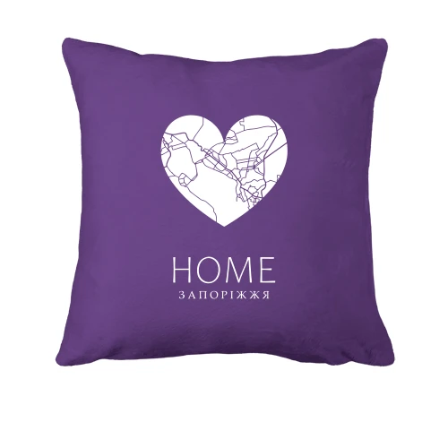 Подушка с сердцем "Home Запорожье"