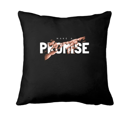Подушка з принтом "Make a promise"