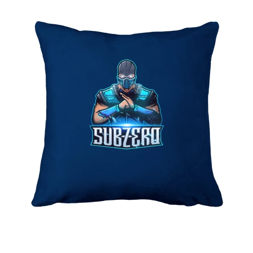 Подушка, Синий, Mortal Kombat Subzero