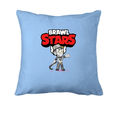 Подушка, Синий, Brawl Stars с Греем