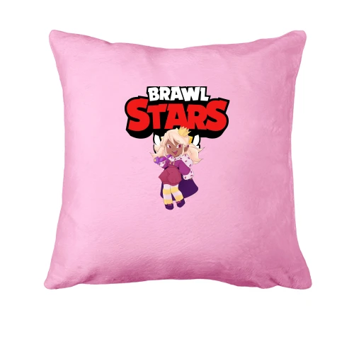 Подушка, Красный, с героиней"Brawl Stars"