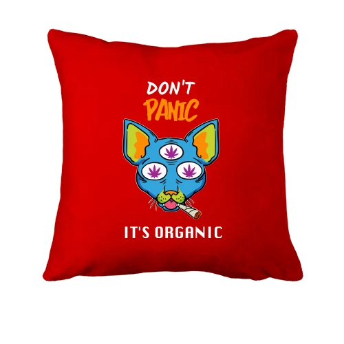 Подушка "Don`t panic it`s organic"