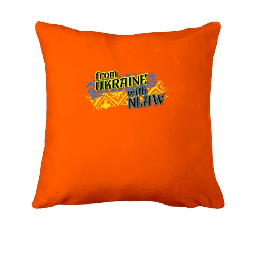 Подушка, Помаранчевий, "From Ukraine with NLAW"