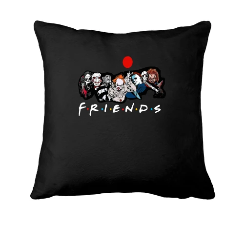 Подушка, Черный, "FRIENDS"
