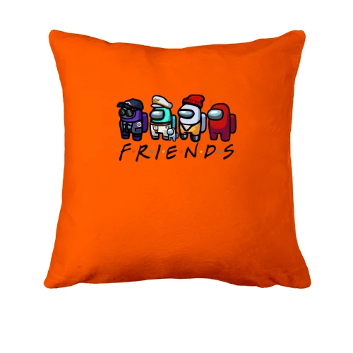 Подушка, Красный, "Спиногриз Among Us friends"