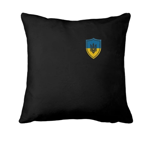Подушка, Черный, Шеврон із Тризубом