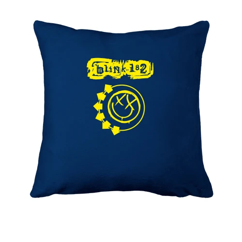 Подушка, Синій, Blink 182 black