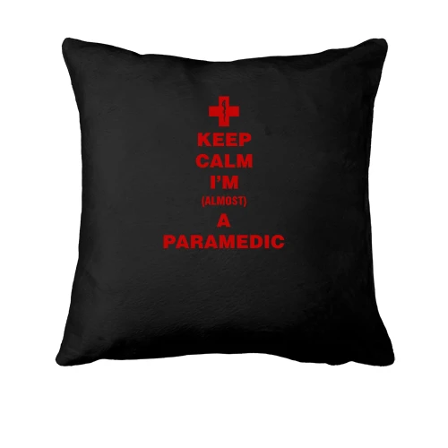 Подушка, Чорний, "Keep calm I'm a paramedic"