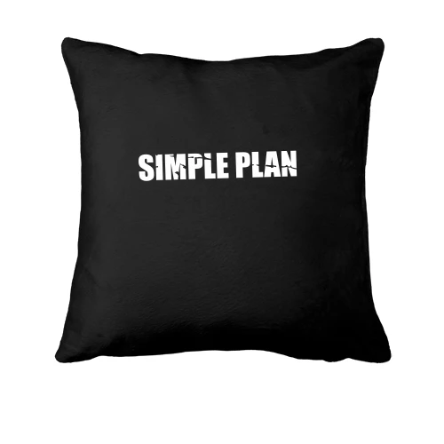 Подушка, Черный, Simple Plan