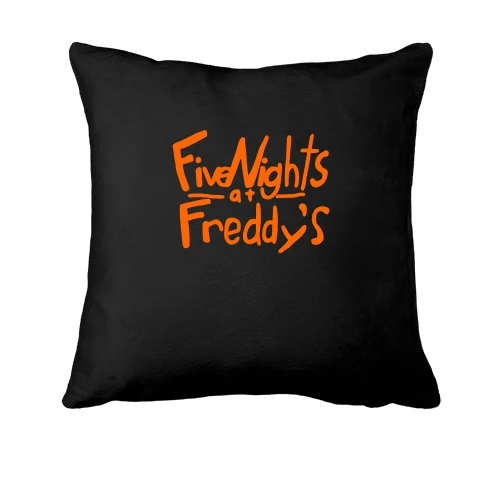 Подушка, Черный, Five Nights at Freddy’s (надпись)
