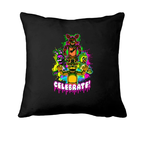 Подушка, Черный, Five Nights at Freddy’s Celebrate