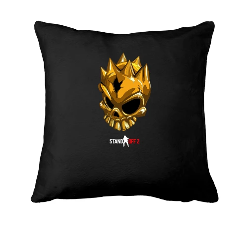 Подушка, Черный, STANDOFF 2 Gold Skull