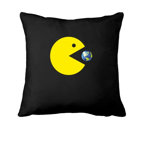 Подушка, Черный, Pacman
