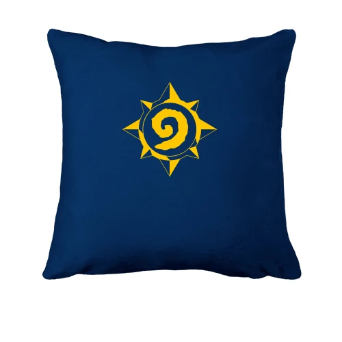 Подушка, Синий, Hearthstone logo