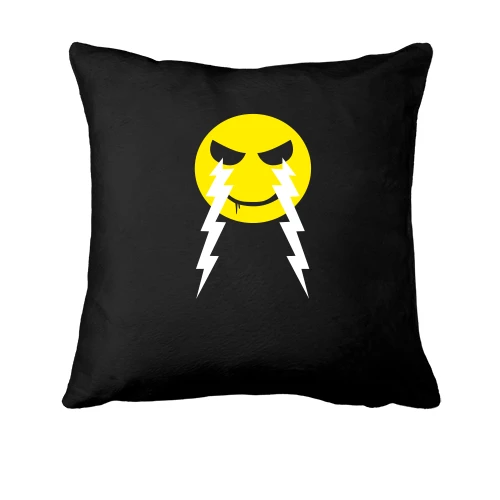 Подушка, Черный, SMILE or DIE