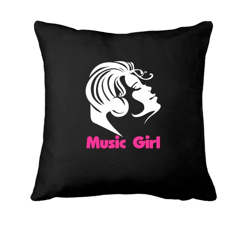 Подушка, Черный, Music Girl