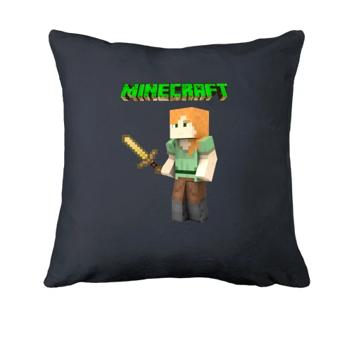 Подушка, Серый, Minecraft Алекс
