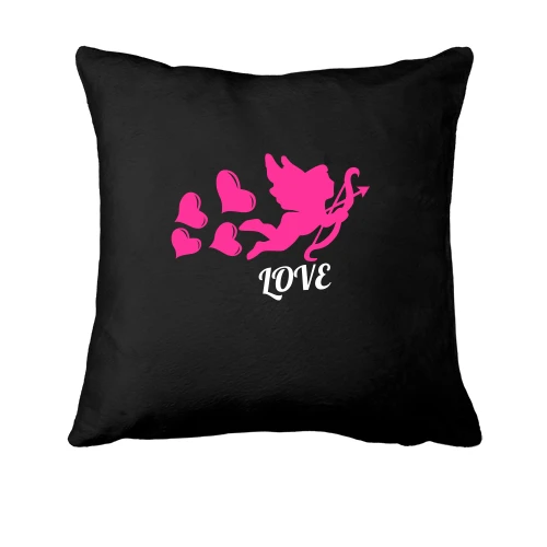 Подушка, Черный, Амур Love