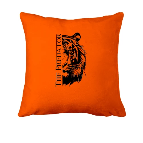 Подушка, Красный, с тигром - The Predator