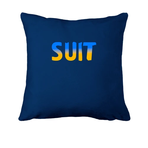Подушка Suit (желто-голубой)