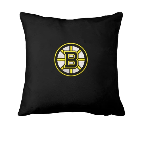 Подушка, Черный, с лого Boston Bruins