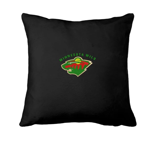 Подушка, Черный, с вышитой эмблемой Minnesota Wild