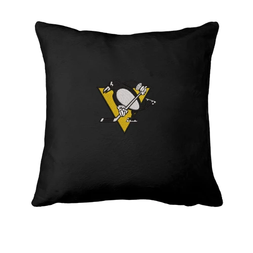 Подушка, Черный, Pittsburgh Penguins с вышитой эмблемой