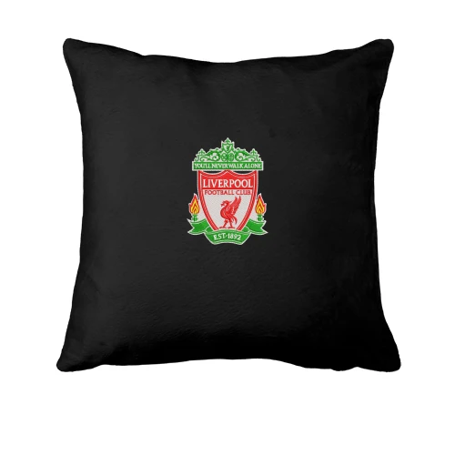 Подушка, Чорний, з вишитою емблемою Liverpool
