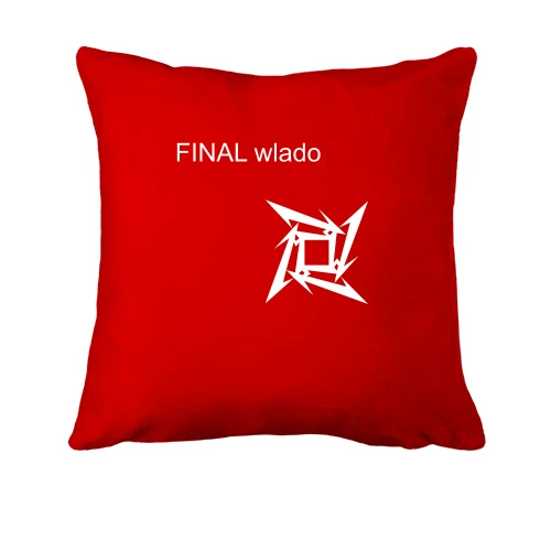 Подушка, Красный, Metallica ninja star