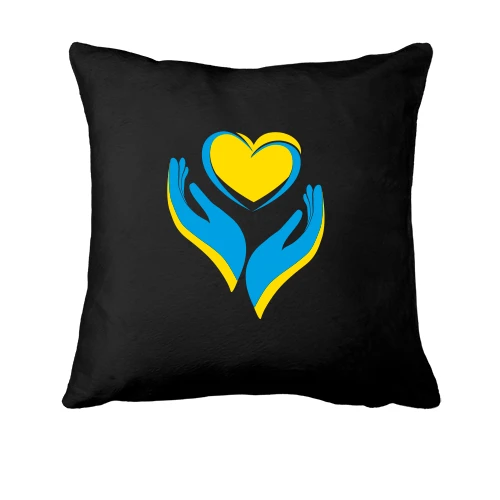 Подушка, Чорний, Ukraine heart