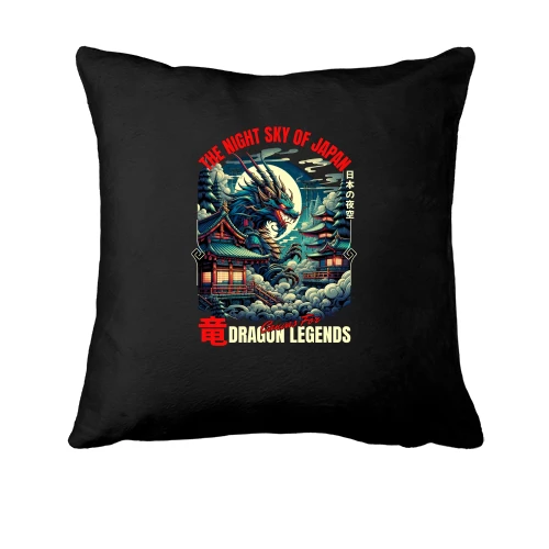 Подушка, Черный, Japan Dragon Legends