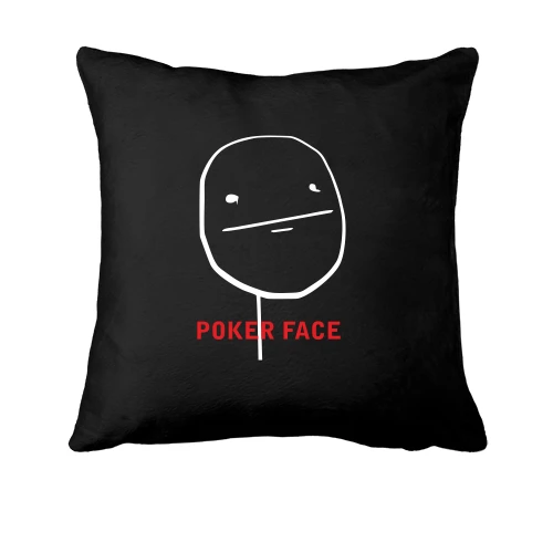 Подушка, Черный, Poker Face 2