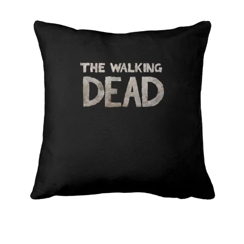 Подушка, Черный, с надписью The Walking Dead