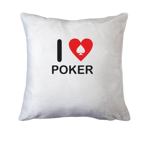Подушка, Черный, I love Poker