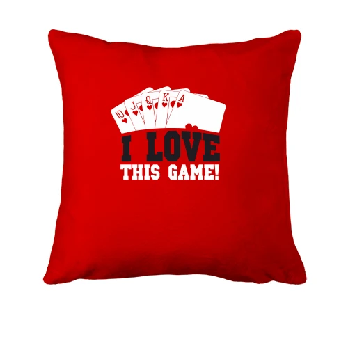 Подушка, Красный, I love tnis game